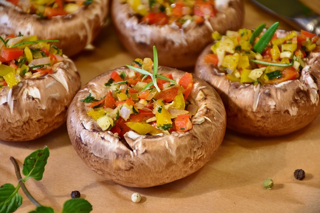 gefüllte champignons
